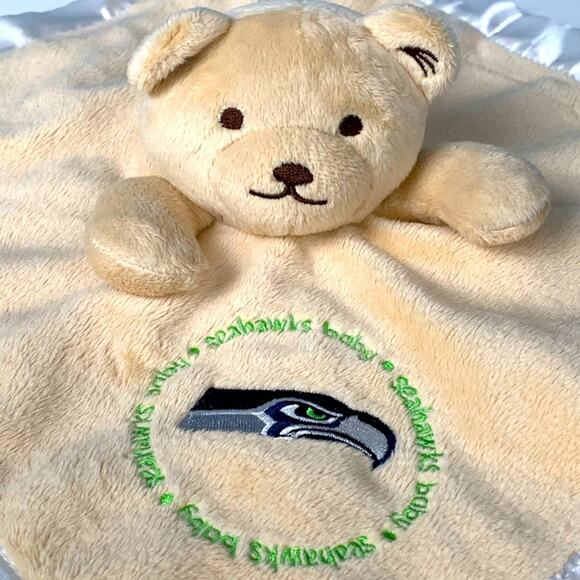 BabyFanatic Seattle‎ Seahawks Security Blanket Bear Licensed Lovie Lovey Buddy - Picture 12 of 12